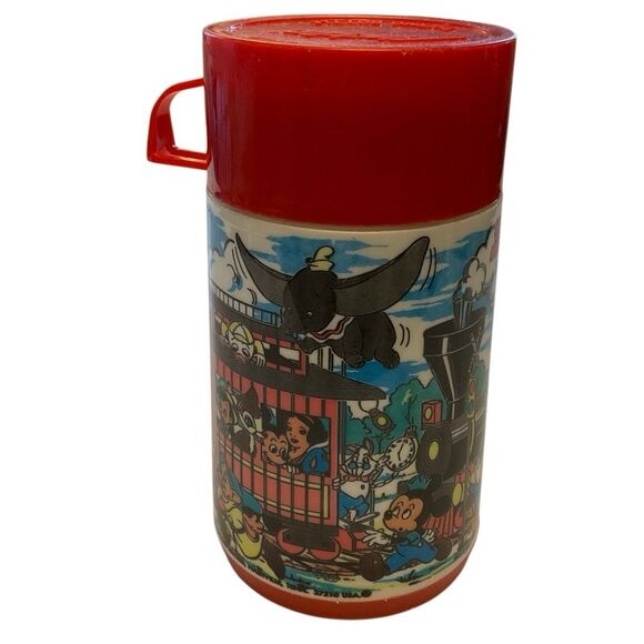 Vintage Disney Express Thermos Walt Disney. All the Characters - Picture 1 of 13